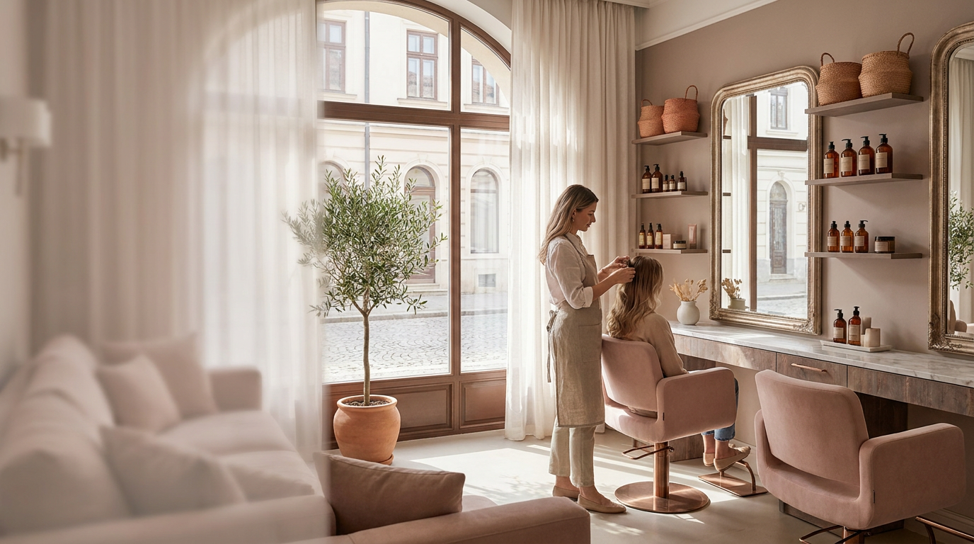 Salon Divas — interior elegant pentru înfrumusețare
